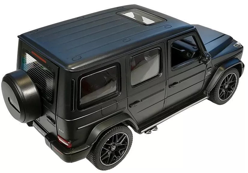 Mercedes G63 RASTAR 1:14 – juodas nuotolinio valdymo bekelės automobilis (2.4G)