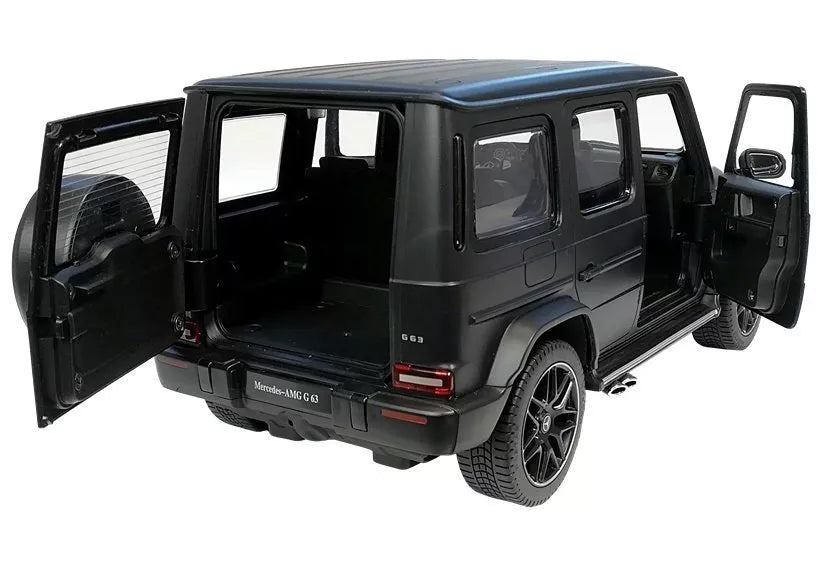 Mercedes G63 RASTAR 1:14 – juodas nuotolinio valdymo bekelės automobilis (2.4G)
