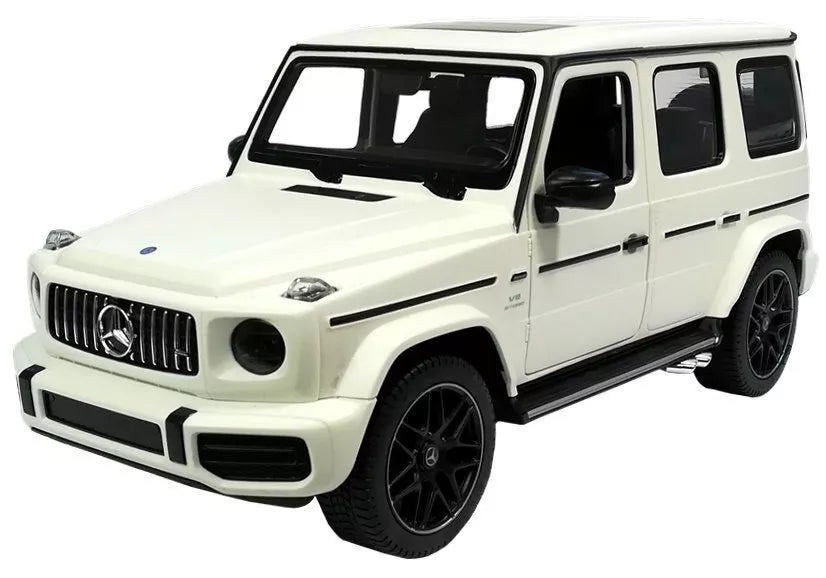 Mercedes G63 RASTAR 1:14 – baltas nuotolinio valdymo bekelės automobilis (2.4G)