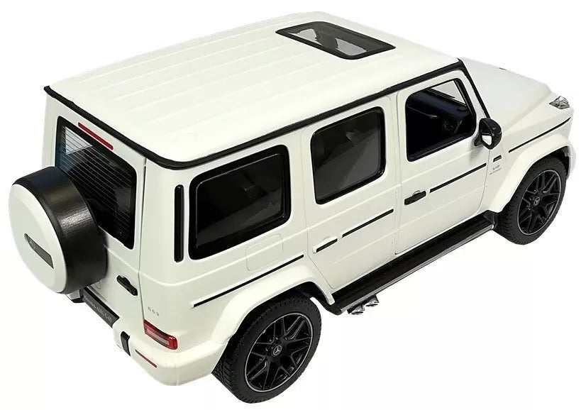Mercedes G63 RASTAR 1:14 – baltas nuotolinio valdymo bekelės automobilis (2.4G)
