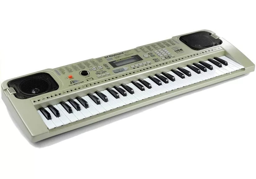 MQ807 muzikinis pianinas su mikrofonu