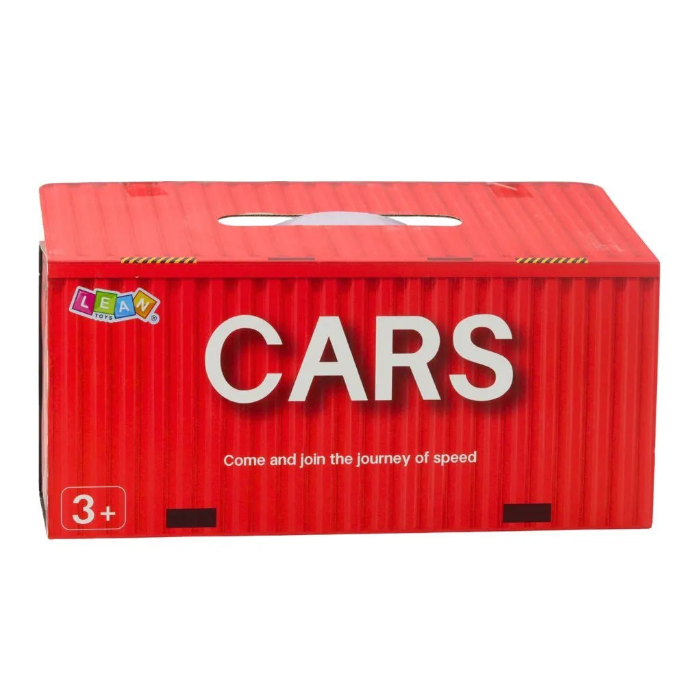 48 mini traukos automobilių rinkinys lagamine