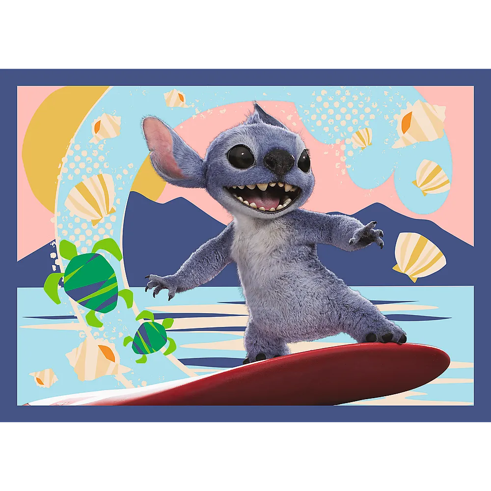 4in1 dėlionė „Havajų atostogos“ – Lilo & Stitch