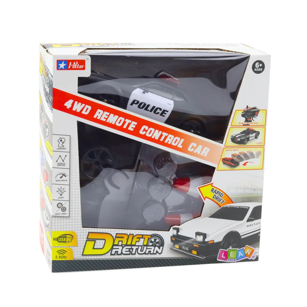 4WD policijos RC drift automobilis