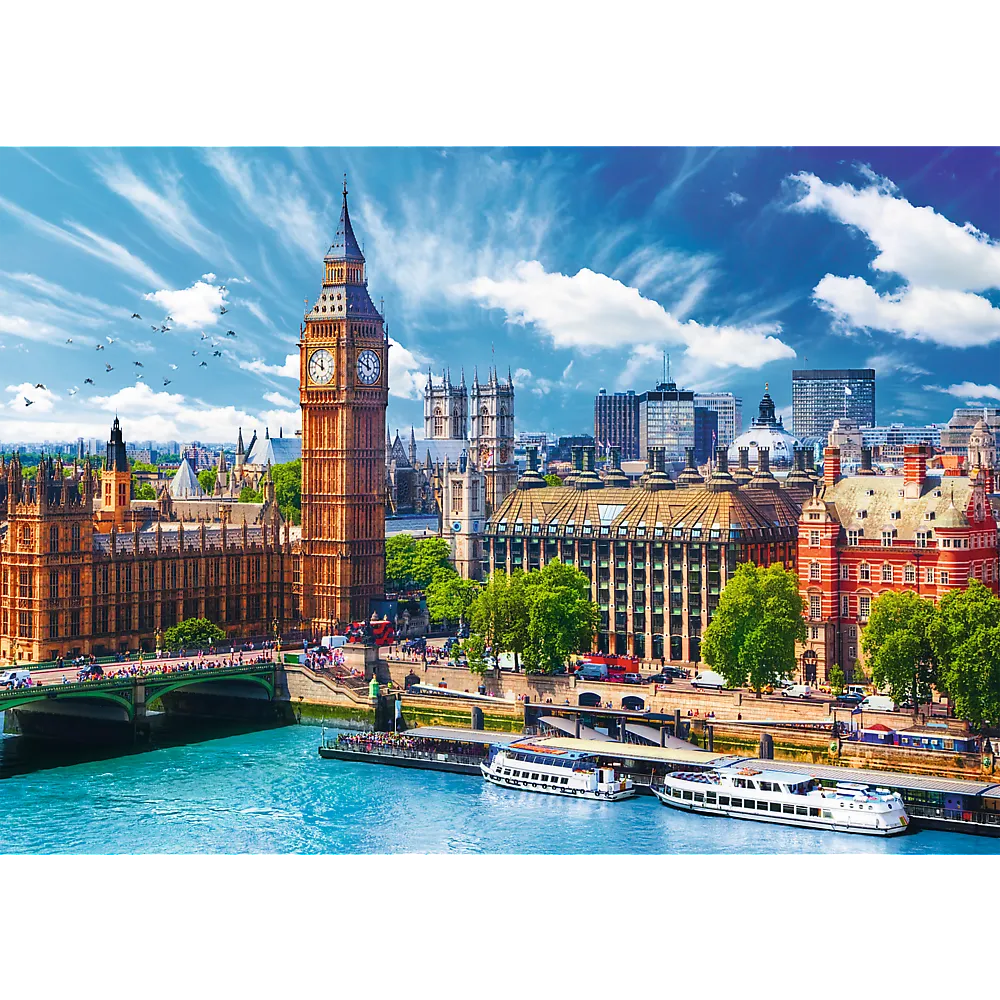 500 detalių dėlionė „Saulėtas Londonas“
