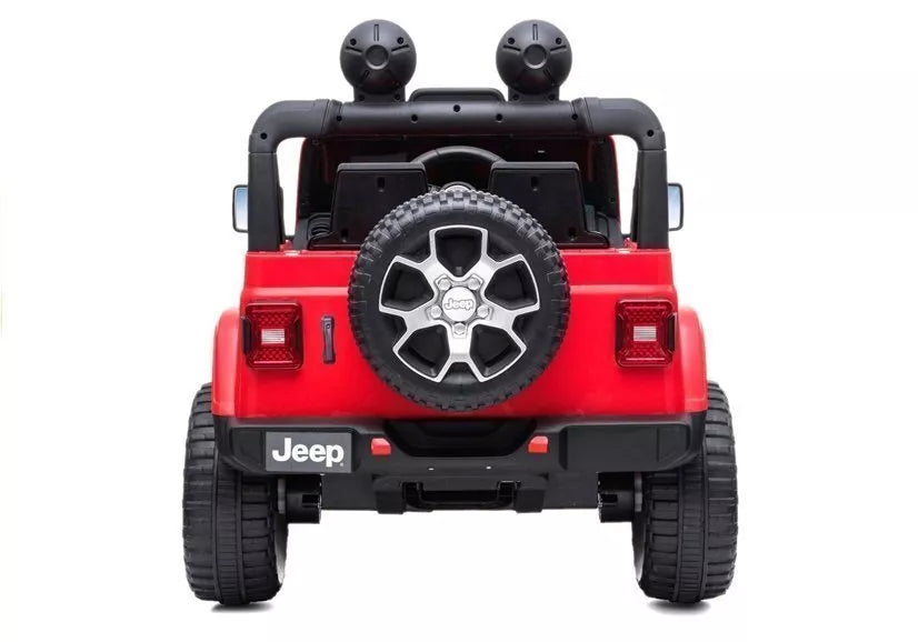 Elektrinis automobilis vaikams Jeep Wrangler Rubicon (raudonas)