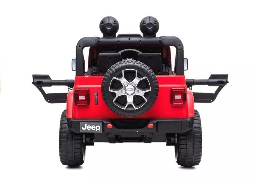 Elektrinis automobilis vaikams Jeep Wrangler Rubicon (raudonas)