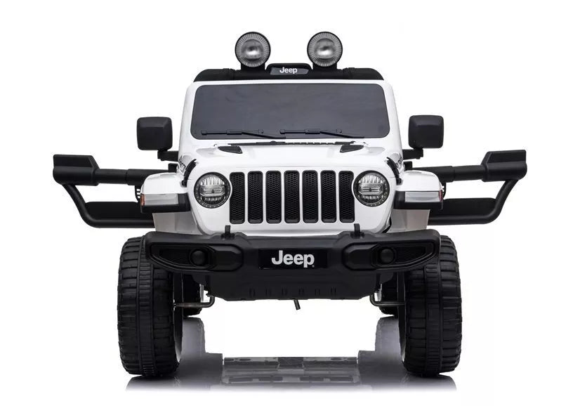 Elektrinis automobilis vaikams Jeep Wrangler Rubicon (baltas)