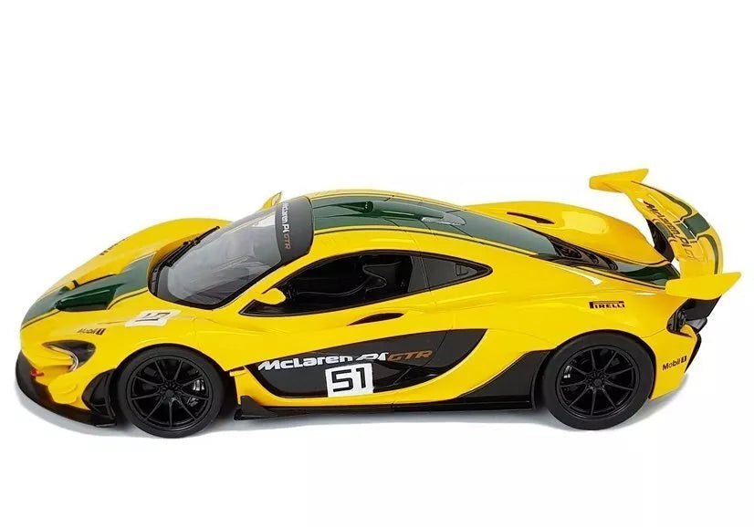 McLaren P1 GTR RASTAR 1:14 – geltonas nuotolinio valdymo automobilis (2.4G)