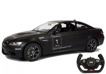 BMW M3 RASTAR 1:14 – juodas nuotolinio valdymo automobilis (2.4G)