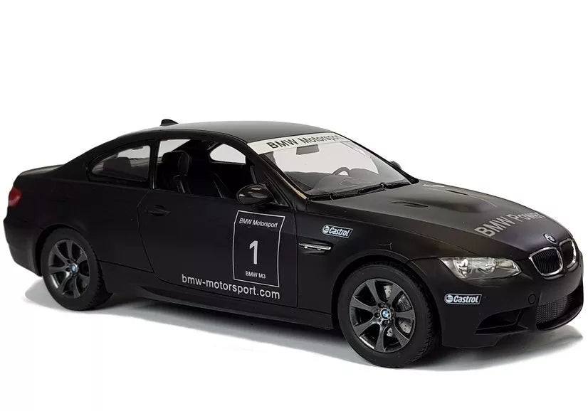 BMW M3 RASTAR 1:14 – juodas nuotolinio valdymo automobilis (2.4G)