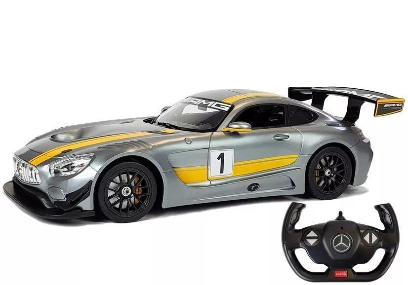 RC automobilis Mercedes AMG GT3 Rastar 1:14 – pilkas