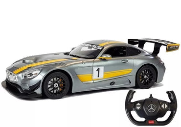 RC automobilis Mercedes AMG GT3 Rastar 1:14 – pilkas