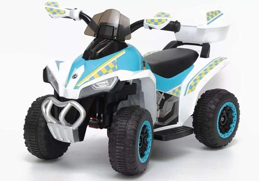 GTS1188-A vaikiškas elektrinis keturratis 6V – baltas