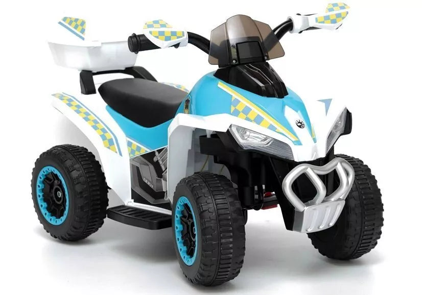 GTS1188-A vaikiškas elektrinis keturratis 6V – baltas
