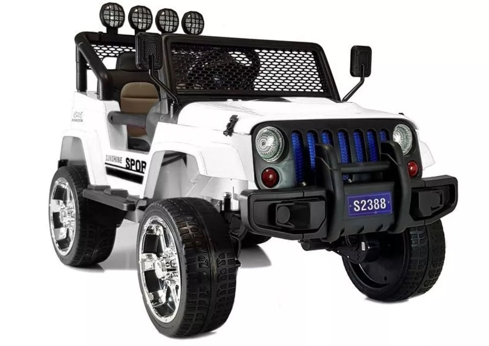 Elektrinis visureigis vaikams Jeep S2388 – baltas
