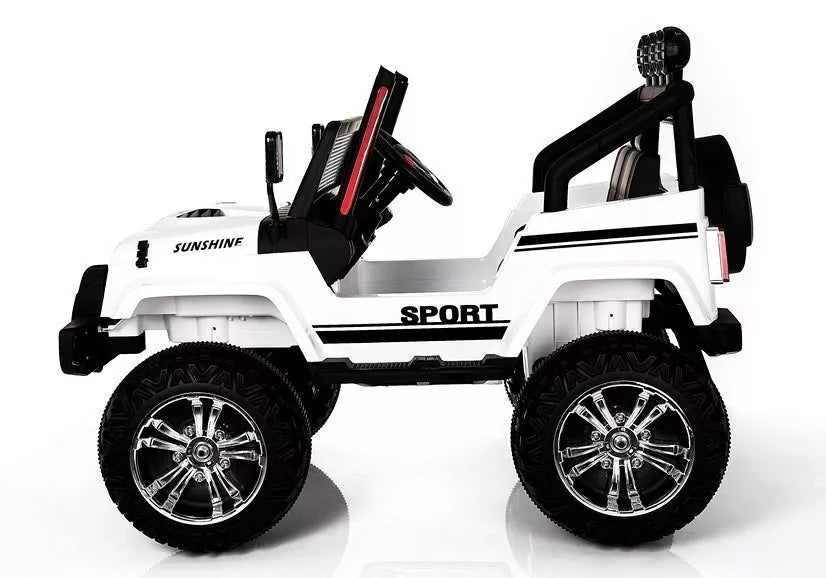 Elektrinis visureigis vaikams Jeep S2388 – baltas
