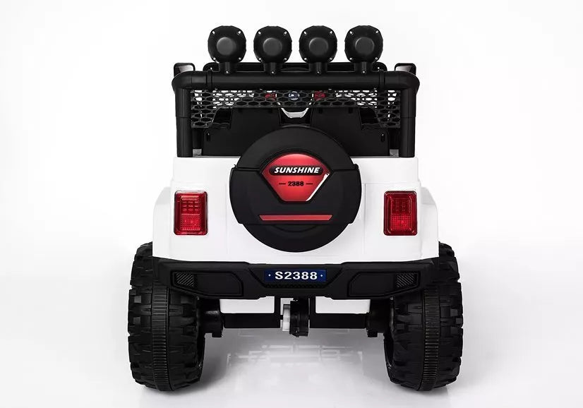 Elektrinis visureigis vaikams Jeep S2388 – baltas