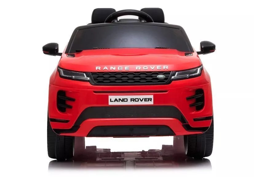 Range Rover Evoque – elektrinis vaikiškas automobilis, raudonos spalvos