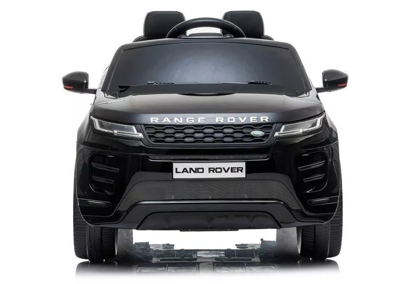 Range Rover Evoque – elektrinis vaikiškas automobilis, juodos spalvos