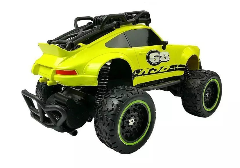 Nuotoliniu būdu valdomas bekelės automobilis Off-road R/C Beetle – žalias, 2.4G