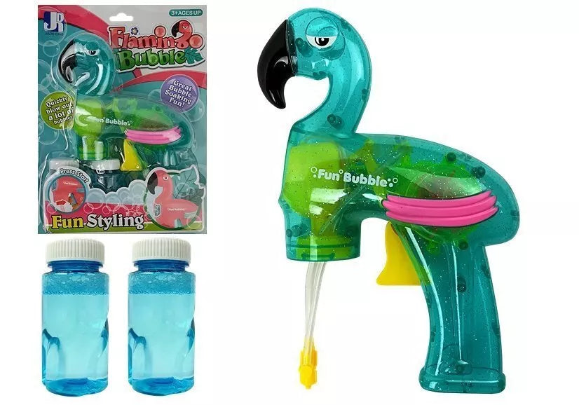 Muilo burbulų pistoletas Flamingas – mėlynas