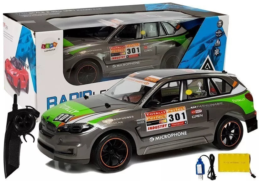 Nuotoliniu būdu valdomas sportinis automobilis RC 1:10 Gray Sport Car – 2.4G
