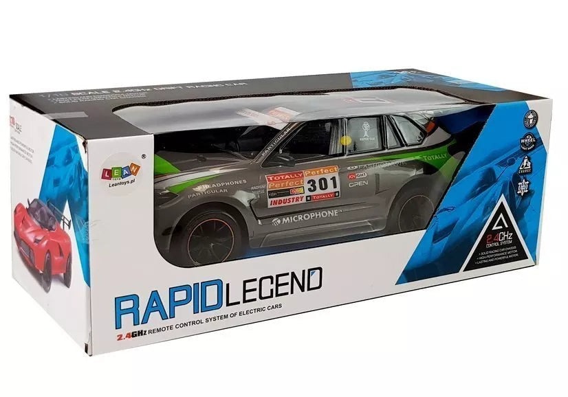 Nuotoliniu būdu valdomas sportinis automobilis RC 1:10 Gray Sport Car – 2.4G