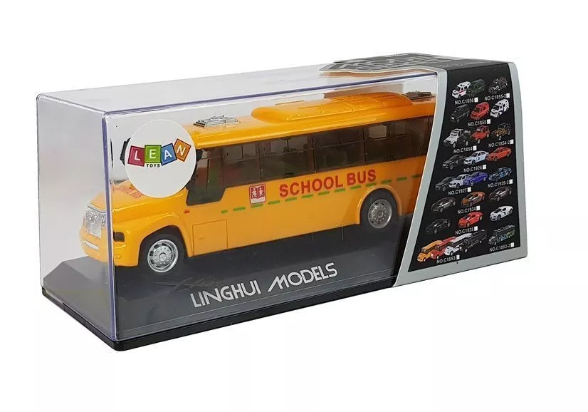 Pavasarinės pavaros mokyklinis autobusas su šviesomis, garsais ir atsidarančiomis durimis