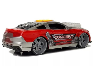 Sportinis automobilis su DJ pultu
