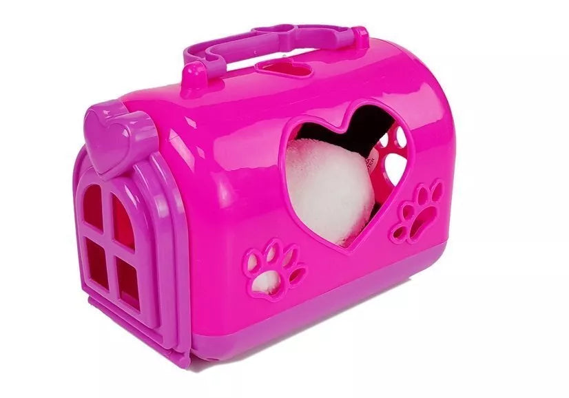 Pliušinė panda su transporteriu