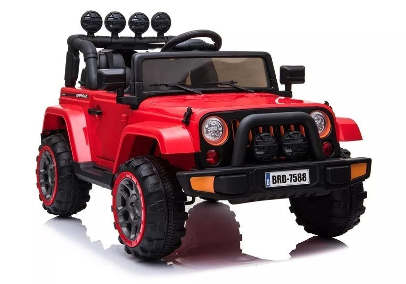 BRD‑7588 raudonas elektrinis vaikiškas visureigis – 12V