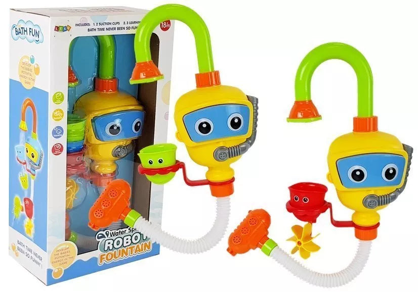 Robotas naras su vandens kriokliu