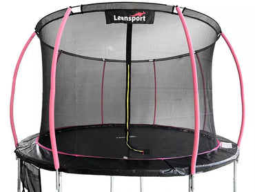 LEAN Sport Max 14ft (426 cm) batutas – juodas su rožiniais akcentais