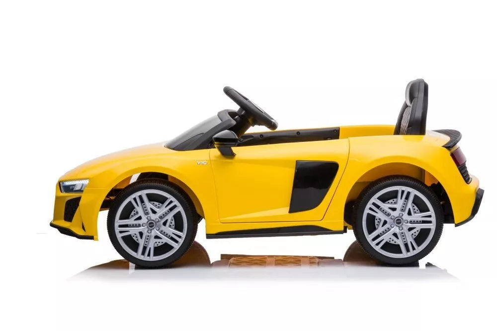 Akumuliatorinis automobilis vaikams Audi R8 – geltonas