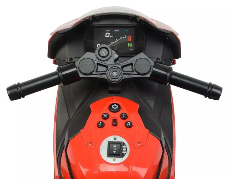 Elektrinis vaikiškas motociklas BMW S1000RR 2156, raudonas