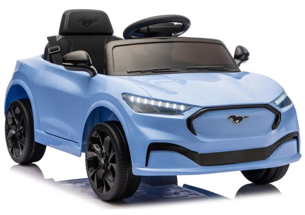 Akumuliatorinis automobilis „Ford Mustang Mach‑E“ mėlynas