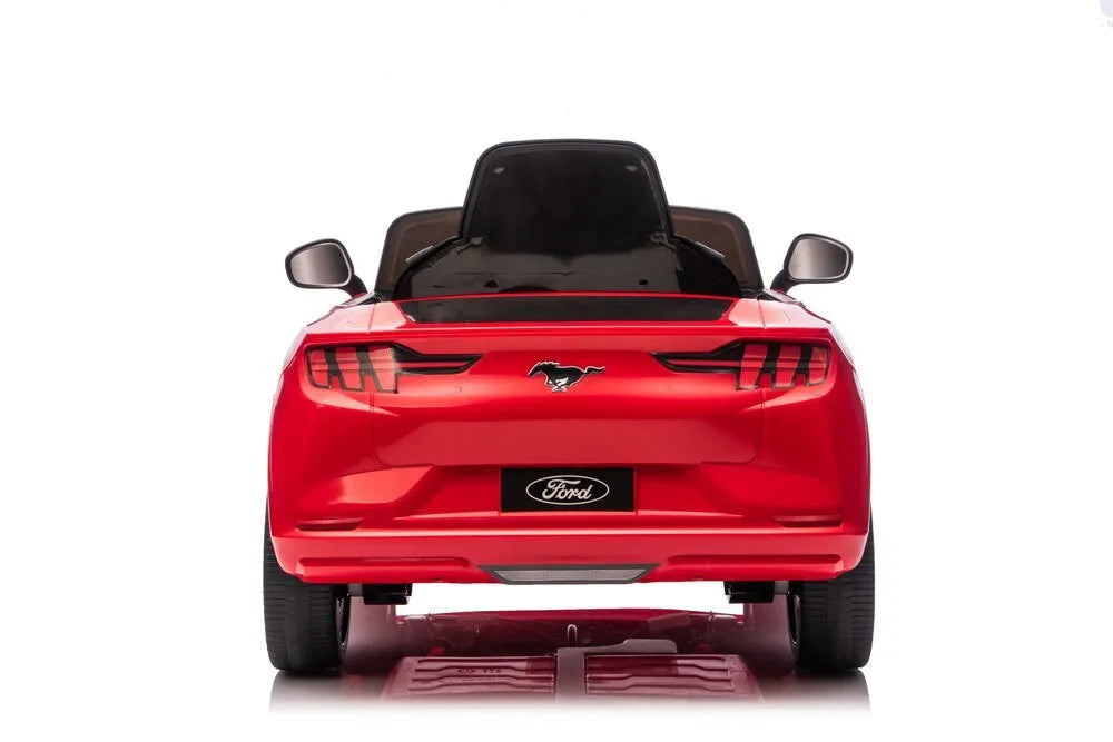 Akumuliatorinis automobilis „Ford Mustang Mach‑E“ vaikams – raudonas