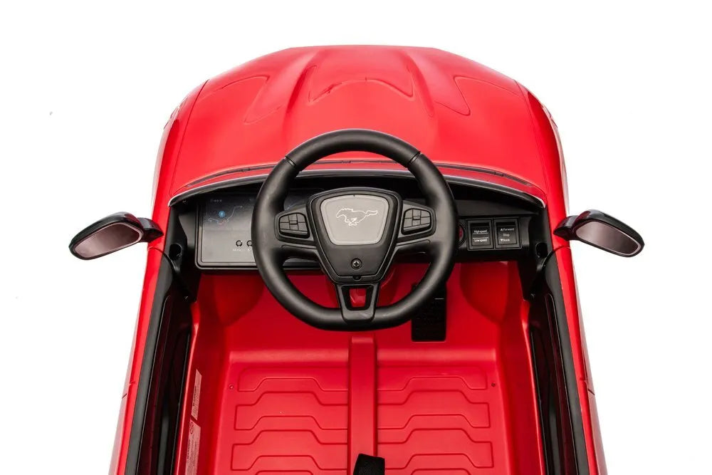 Akumuliatorinis automobilis „Ford Mustang Mach‑E“ vaikams – raudonas