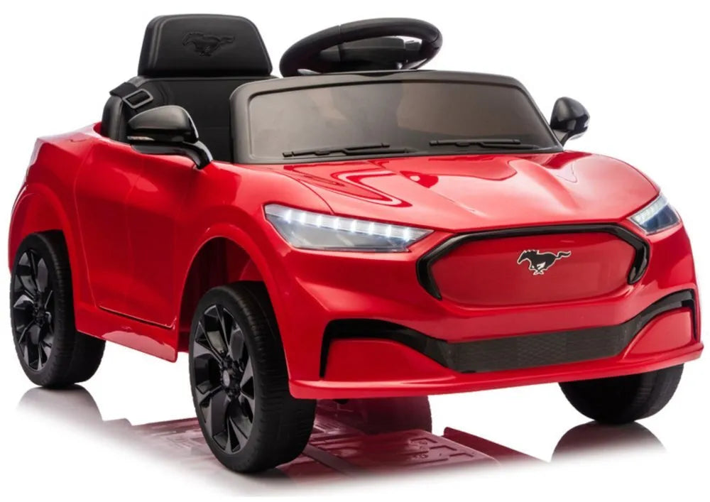Akumuliatorinis automobilis „Ford Mustang Mach‑E“ vaikams – raudonas