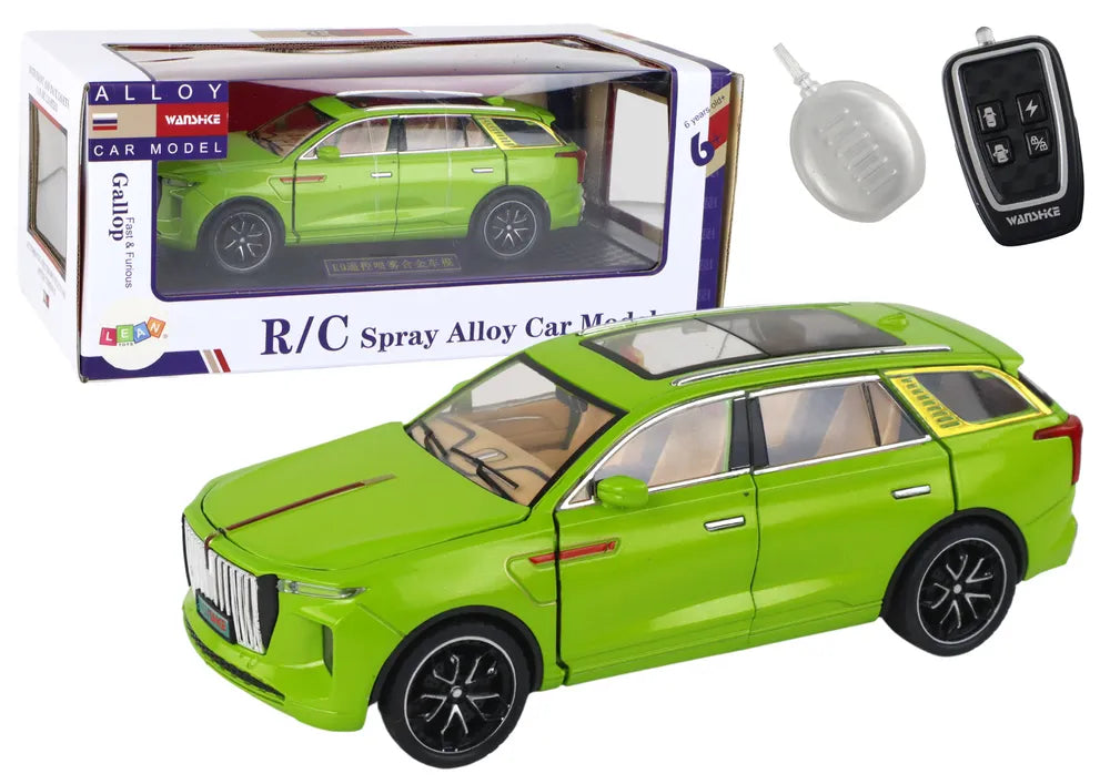 Aluminum RC Car Model 1:24 – žalias nuotoliniu būdu valdomas automobilis