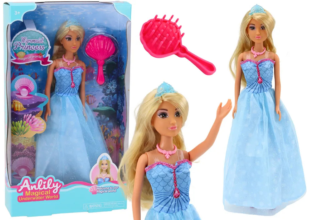 Anlily Mermaid Princess – undinėlė princesė su mėlyna suknele