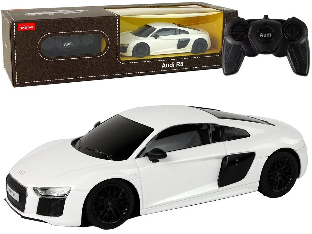 Audi R8 Rastar 1:24 baltas R/C automobilis