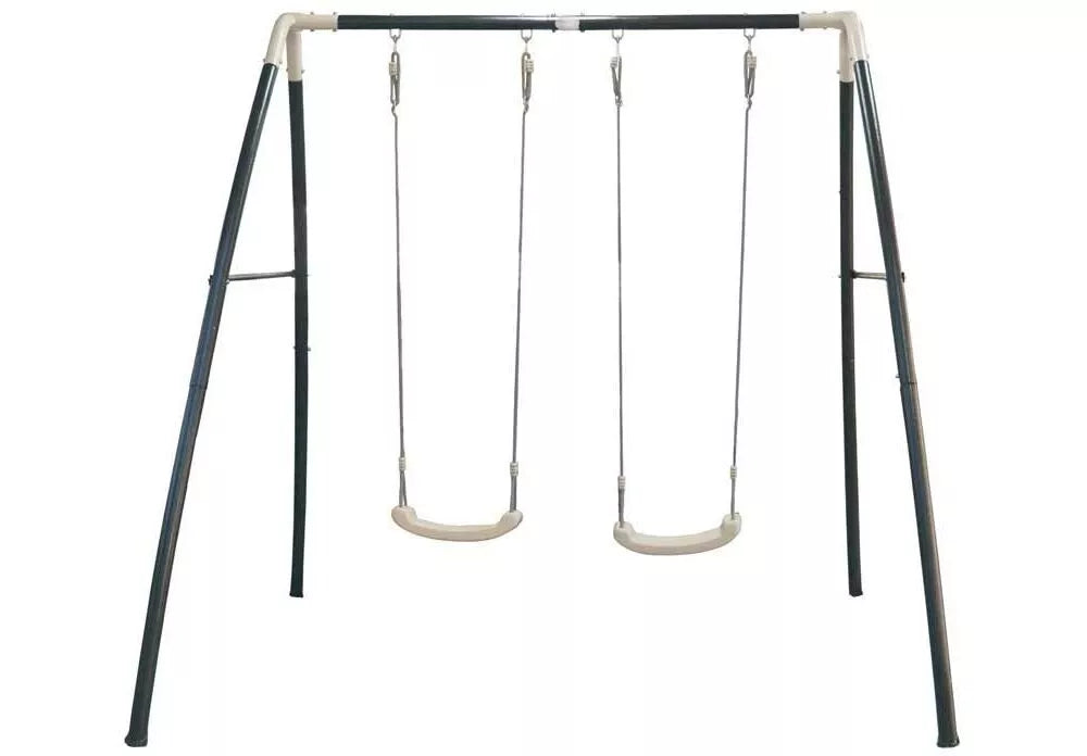 Axi dvigubos metalinės sūpynės