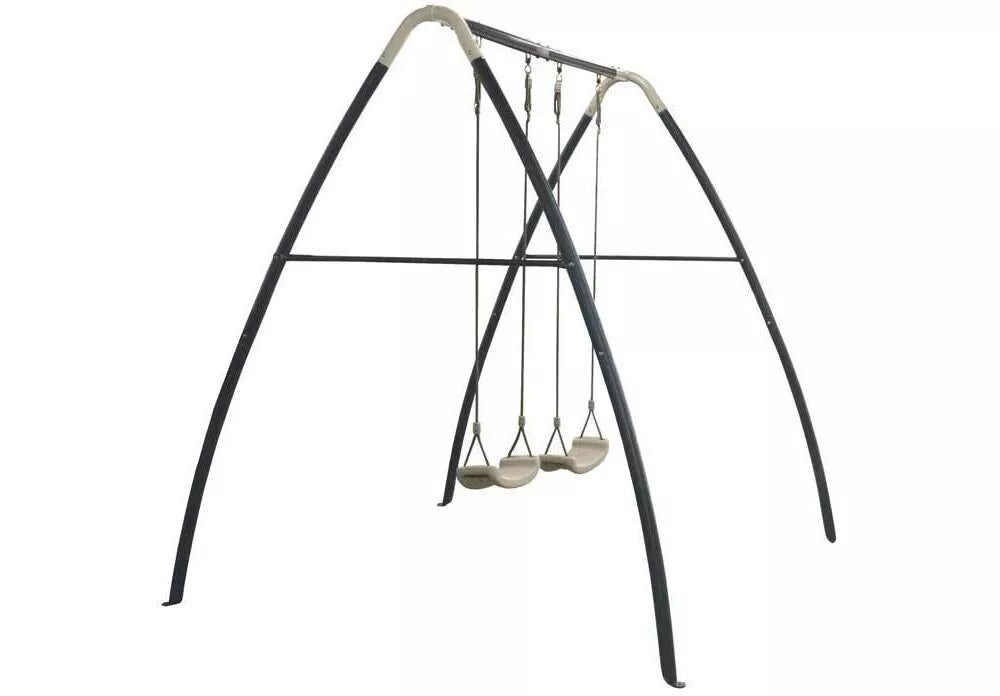 Axi dvigubos metalinės sūpynės