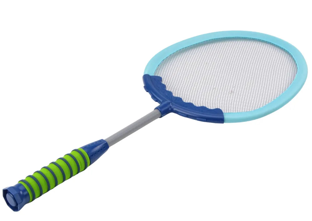 „Badminton Set Blue“ – 2 mėlynos badminton raketės su 2 kamuoliukais