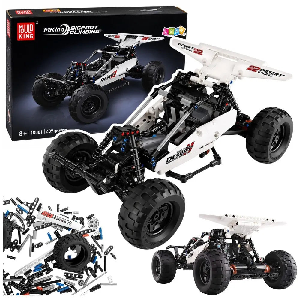 Bekelės RC automobilio konstruktorius iš 409 detalių