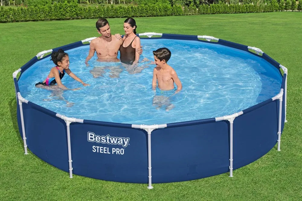 Bestway 366 × 76 cm karkasinis sodo baseinas su siurbliu