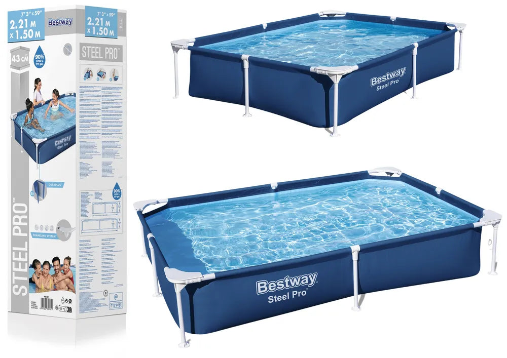 Bestway 56401 Frame Garden Pool 221 × 150 × 43 cm – tvirtas karkasinis baseinas