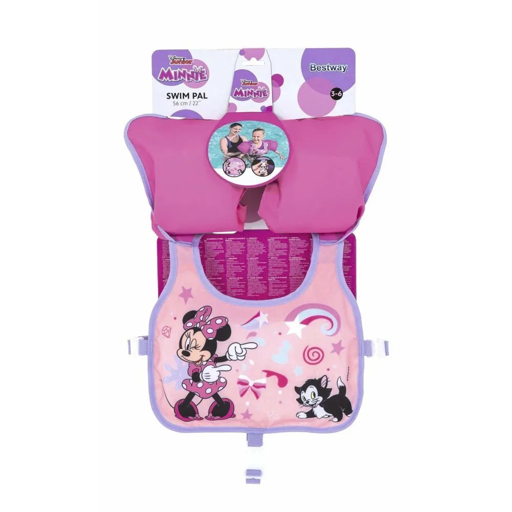Bestway Minnie Mouse plaukimo mokymosi liemenė vaikams 19–30 kg